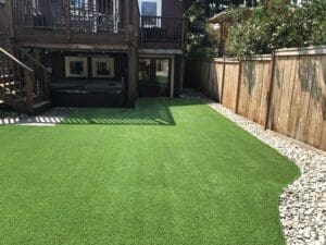 Synthetic turf Northwest backyard artificial turf